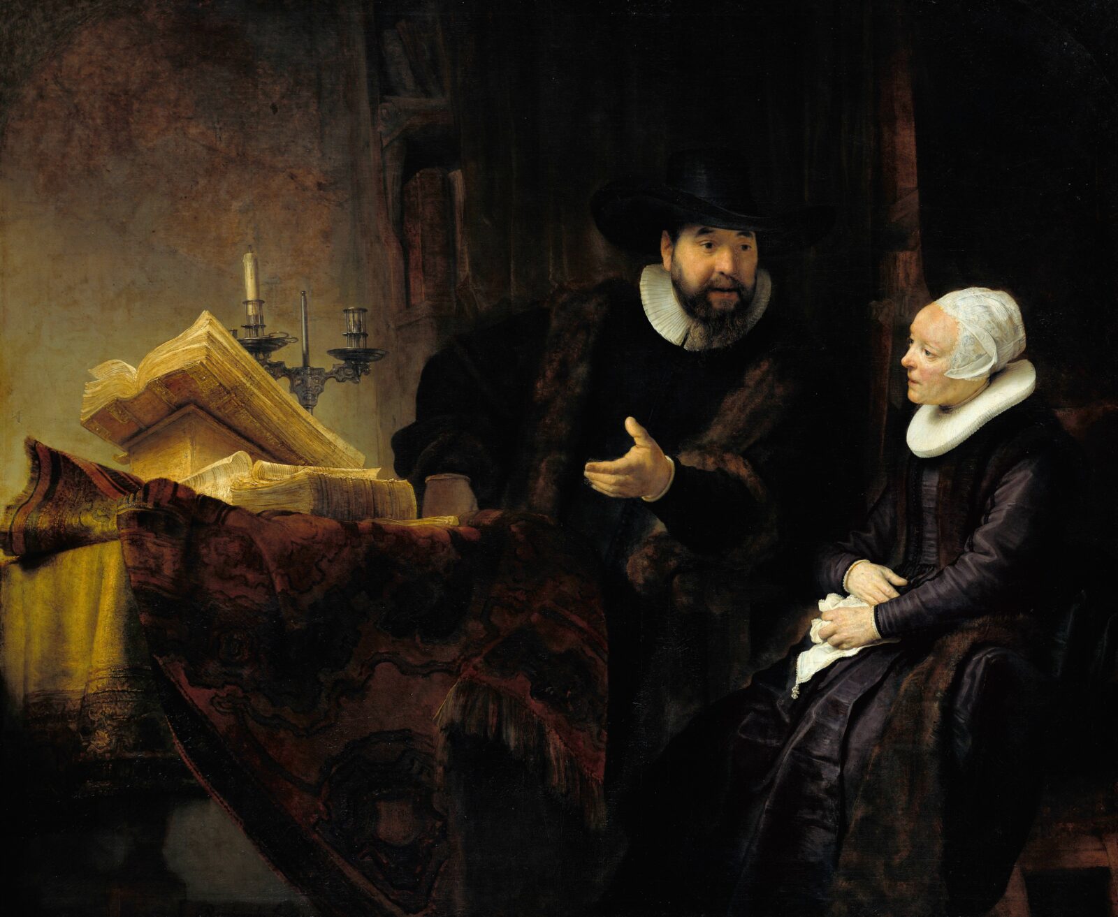Rembrandt - The Mennonite Preacher Anslo and his Wife